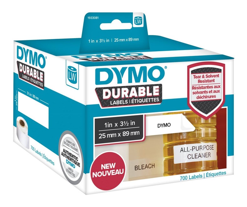 Стойкие этикетки DYMO  для принтера DYMO LabelWriter