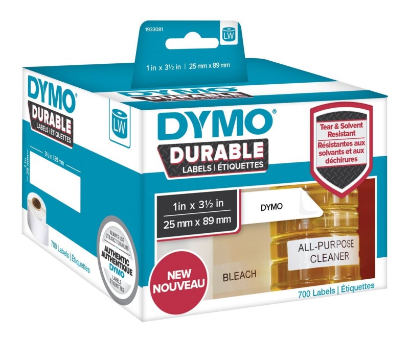 Стойкие этикетки DYMO  для принтера DYMO LabelWriter